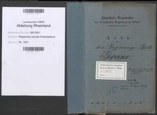 Grane, Oberregierungsrat. Bd. 2