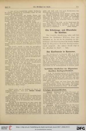 Juristischer Briefkasten der Allgemeinen Deutschen Kunstgenossenschaft