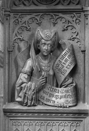 Gestühl, Relief der Rebekka