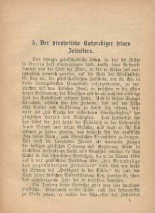 5. Der prophetische Bußprediger seines Zeitalters