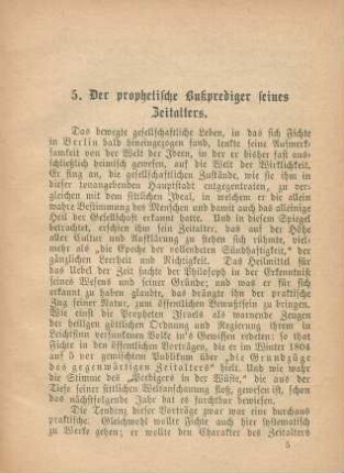 5. Der prophetische Bußprediger seines Zeitalters