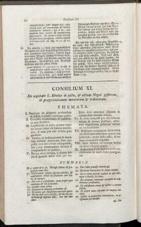 Consilium XI. - Consilium XVI.