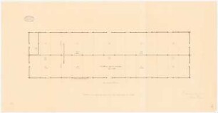 Transportable Mannschaftsbaracke: Grundriss