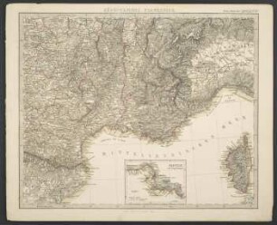 Südöstliches Frankreich [Hand-Atlas über alle Theile der Erde nach dem neuesten Zustande und über das Weltgebäude]