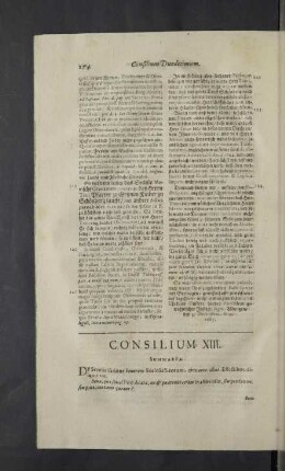 Consilium XIII. - XVI.