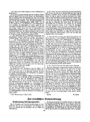 Zur preußischen Notverordnung