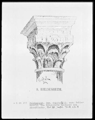 Hildesheim, Dom, Kapitellriss