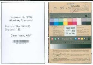 Entnazifizierung Adolf Dietermann , geb. 29.11.1891 (Lehrer)
