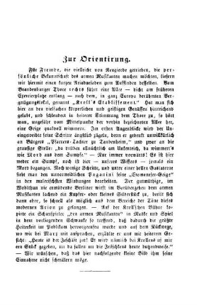 Zur Orientirung