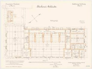 Proviantamt, Mainz Bäckerei: Grundriss Keller 1:100