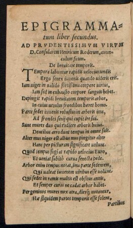 Epigrammatum liber secundus.
