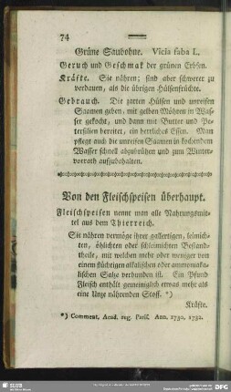 Von den Fleischspeisen überhaupt