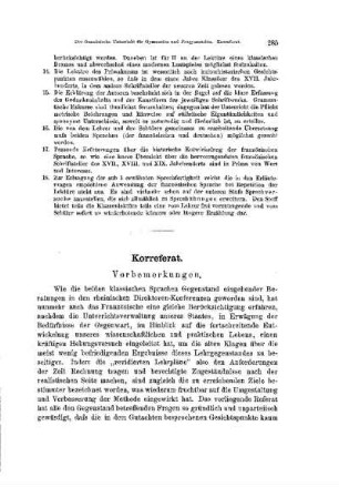Gestaltung des französischen Unterrichtes nach den revidierten Lehrplänen für die Gymnasien und Progymnasien : [Korreferat]