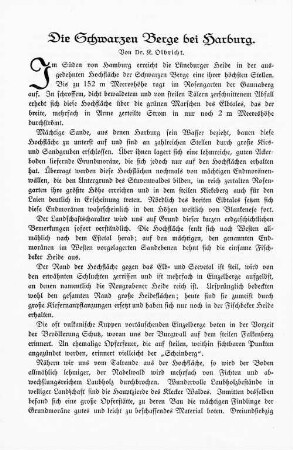 Die Schwarzen Berge bei Harburg.