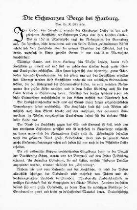 Die Schwarzen Berge bei Harburg.
