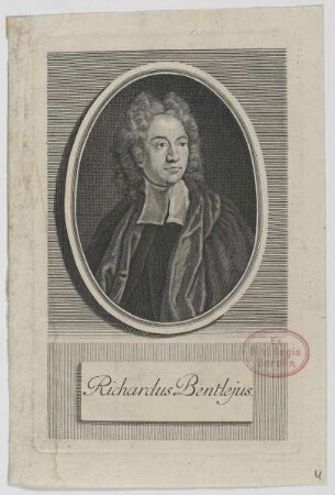Bildnis des Richardus Bentlejus