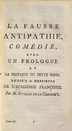Oeuvres De Théâtre De Monsieur Nivelle de La Chaussée, ..., 2