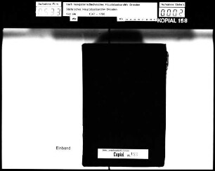 Thüringisches Missivenbuch / Alte Aufschrift: "Copiall"