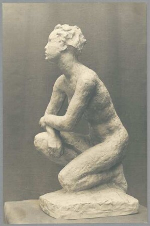 Entwurf Kauernde, 1925/27, Stucco