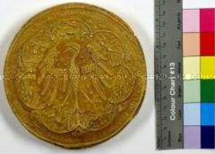 Nachbildung des Siegels von Kaiser Friedrich III. - Rückseite