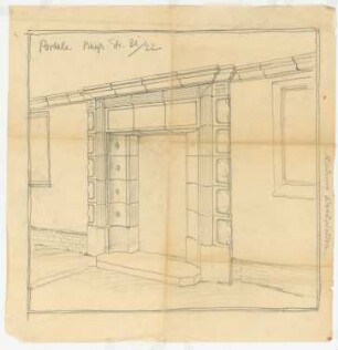 Portal Bayerische Straße 21/22, Berlin-Wilmersdorf: Perspektivische Ansicht