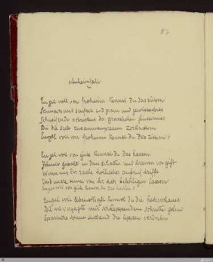 Anheimfall : [SW XIII/XIV: H3e]; [SW XIII/XIV, S. 59/176]