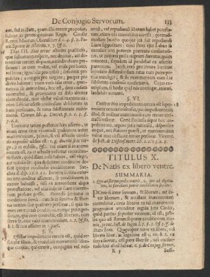 Titulus X. De Natis ex libero ventre