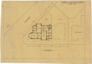 Billing, Hermann; Karlsruhe, Moltkestr. 33 / Weberstr.; Villa Hauptmann Bahls (Villa Billing) - Lageplan