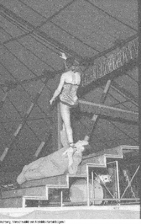 Dresden, Gastspiel des Zirkus Barley, 1957