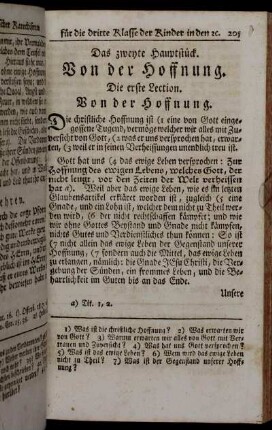 Das zweyte Hauptstück. Von der Hoffnung.