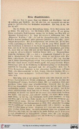 Neue Musikliteratur