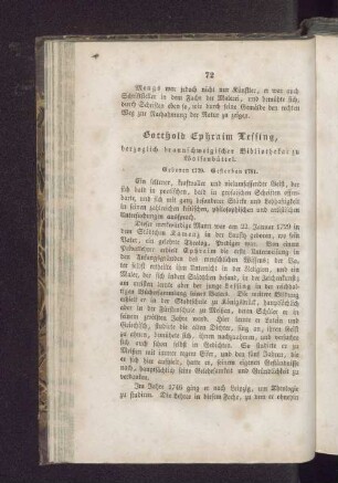 Gotthold Ephraim Lessing
