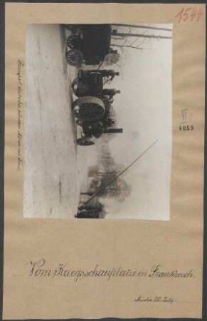 Transport deutscher schwerer Mörser zur Front