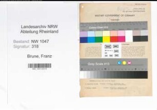 Entnazifizierung Franz Brune , geb. 01.09.1891 (Strassenmeister)