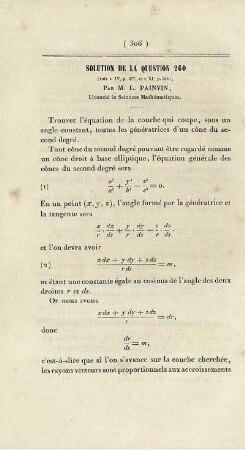 Solution de la question 260.
