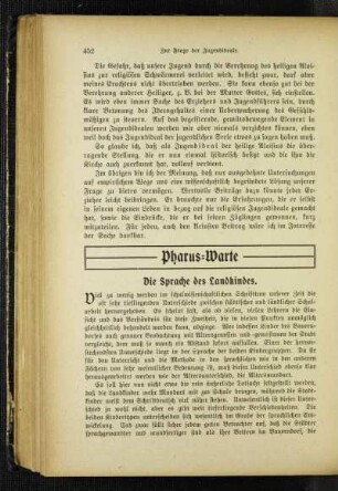 ¬Die¬ Sprache des Landkindes