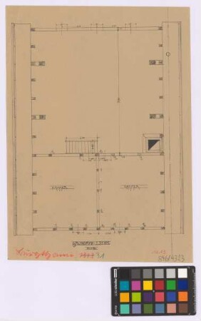 Burgthann (Landkreis Nürnberg): [unbekannter Hof]. Haupthaus (Grundriss des Obergeschosses)