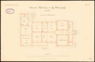 Beamtenwohnhaus, Groß Plehnendorf: Grundriss Keller 1:100