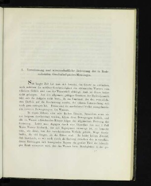 1. Veranlassung und wissenschaftliche Bedeutung der in Rede stehenden Geschwindigkeits-Messungen.