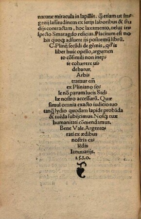 De gemmis libellus unicus : Plinius secundus de gemmis