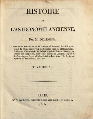 Histoire de l'astronomie ancienne, 2