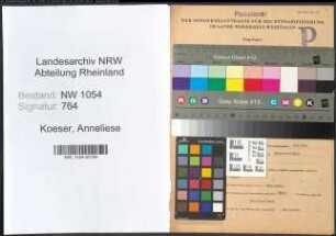 Entnazifizierung Anneliese Koeser , geb. 24.01.1914 ()