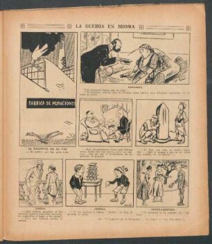 La guerra en broma- [Viñetas cómicas]
