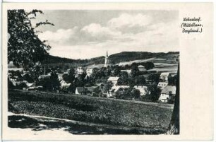 Wehrsdof. Blick auf Wehrsdorf