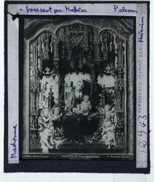 Gossaert, Malvagna Triptychon : Mitteltafel