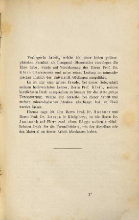 Krystallographische Untersuchung einiger organischen Verbindungen : Mit einer Tafel. Inaug. Diss.