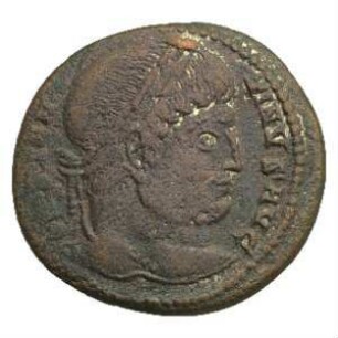 Fundmünze, Nummus, Follis, 327 - 328 n. Chr.