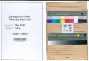 Entnazifizierung Walter Rakow , geb. 17.06.1880 ()