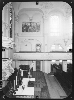 Gera. Salvatorkirche (1717-1720; D. Schatz). Inneres nach Süden