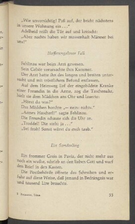 Ein Sonderling